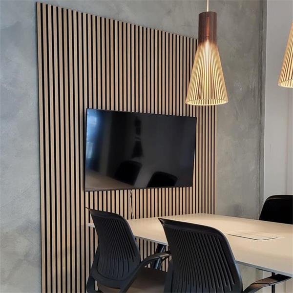 Premium Acoustic Slatted Wall Panel – Multiple Colours