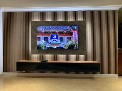 Premium Acoustic Slatted Wall Panel – Multiple Colours